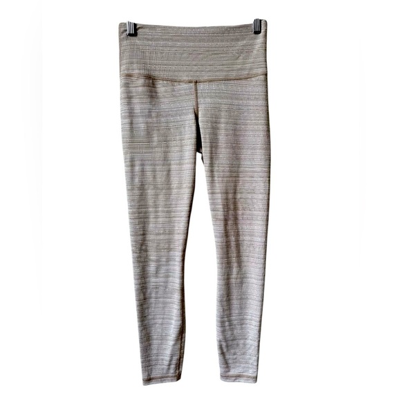 Athleta High Rise Jacquard Chaturanga Quail Leggings - Picture 1 of 12
